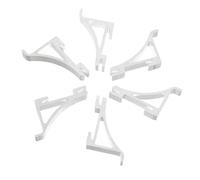 FONDOTIN 6pcs Aluminum Freezer Display Hooks with Sturdy Shelf Support Clips for Refrigerator Storage Heavy-Duty Deformation-Resistant Refrigerator Parts Accessories to Expand Kitchen