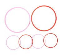 FONDOTIN 6pcs Aquarium Floating Plant Rings for Fish Tank Decorations Fish Feeder Plastic Material Suitable for Duckweed and Plants Rings Holder