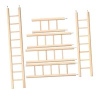 FONDOTIN 6Pcs Bird Ladder for Parrots Birds Bite Resistant Climbing Ladder for Conditioning Beaks and Enhancing Health Easy to Install