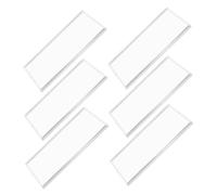 FONDOTIN 6pcs Clear Paper Money Holder Box for Collectors Portable Plastic Bill Collection Case with Strong Protective Design for Commemorative Banknotes Storage and Display