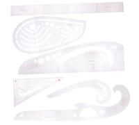 FONDOTIN 6Pcs Clothing Sample Cutting Ruler Plastic Sewing Curve Rulers for Tailors Designers Beginners Convenient Pattern Making and Hot Hem Guide Tools for Accurate Cutting