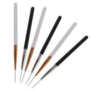 FONDOTIN 6pcs Dual-use Eyelash and Brow Brush Spiral Applicator for Brow Lamination Makeup Detail Brush Portable Travel Tool