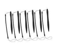 FONDOTIN 6pcs Elastic Resistive Touch Screen Stylus Pens with Lose Pen Cap Holder Lanyard Strap for Tablets Pos Systems Gaming Consoles Compact Scratch Resistant Portable