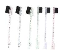 FONDOTIN 6Pcs Eyebrow Combs Dual Ended Hair Edge Brush for Makeup Portable Brow Grooming Tool for Eyebrow Styling at Home Salon