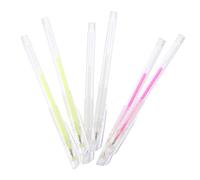 FONDOTIN 6pcs Eyebrow Marking Pens Fine Tip Brow Mapping Marker Pen for Precise Positioning and Smudge-resistant Lines White Pink Fluorescent Green for Makeup Beginners