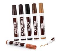 FONDOTIN 6pcs Furniture Touch-up Pen Marker Wooden Furniture Repair up Marker for Scratching Repair Tools Blemish Concealing Utensils