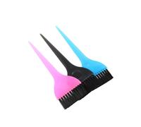 FONDOTIN 6pcs Hair Coloring Brushes with Comfortable Handle Lightweight Hairdressing Accessories for DIY Hair Tinting and Dyeing at Home Barbershop Black Blue Pink