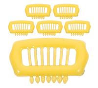 FONDOTIN 6pcs Mini Dog Shape Hair Clips for Small Pets and Puppies, Yellow Pet Hair Accessories Barrettes for Cats, Maltese, Yorkie, Breed, Bichon Grooming and Photo Use