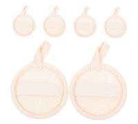 FONDOTIN 6pcs Natural Facial Loofah Pads for Gentle Exfoliation and Dead Skin Removal Multipurpose Body and Face Scrubber Soft Texture for Sensitive Skin Chemical Makeup Remover Spa Like