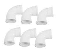 FONDOTIN 6pcs PVC Pipe Elbow Fittings Right Angle Hose Connectors for Water and Electrical Wiring Systems Corner Joints for Secure Plumbing and Cable Management