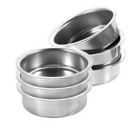 FONDOTIN 6pcs Stainless Steel Replacement Incense Tray Plates for Arabic Censer Tower Bowl, Mini Burner Holder Dish Set 50x40x17mm without Holes for Home Fragrance and Decor