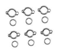 FONDOTIN 6Pcs U Shaped Stainless Steel Bird Foot Anklets Comfortable Leg Rings for Parrots Budgies Birds Smooth Surface Lightweight Easy to Use