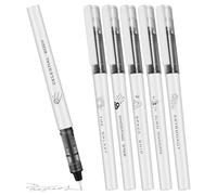 FONDOTIN 6pcs Universe-themed Roller Ball Pens Fine Point Quick-drying Ink for Office Students Teachers Creative Writing Supplies