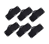 FONDOTIN 6pcs Washable Hard Hat Sweatbands Soft Cotton Helmet Liner Industrial Sweat Bands for Construction Workers Comfortable Replacement Pads Black
