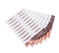 FONDOTIN 6sheets Realistic Temporary Eyebrow Stickers Makeup Brow Decals for Women Water Transfer Peel Adhesive Eyebrow Replacement