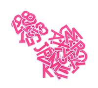 FONDOTIN 72pcs Iron Embroidered Alphabet Numeric Patches A-z DIY Clothes Accessories Polyester Appliques for Hats Socks Jeans with Sewing Options