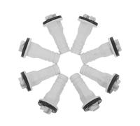 FONDOTIN 8 Pcs Air Conditioner Drain Hose Connectors Leakproof Ac Unit Tube Fittings with Rubber Seal for Mini Split Systems Easy Installation Outdoor Use