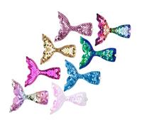FONDOTIN 8 pcs Mermaid Tail Hair Clips for Cute Duckbilled Hair Accessories Sequin Decorative Clips for Birthday Party Christmas Daily Wear
