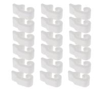 FONDOTIN 80Pcs White Snap Lock Cabinet Clips and Cage Fastener Connectors, Universal Metal Door Catch Fasteners for Storage Cabinets, Pet Kennels, Rabbit Cages, and DIY Wire Playpens