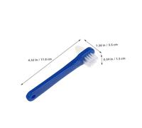 FONDOTIN 8Pcs Denture Cleaning Toothbrush with Soft Bristles for Gentle Gum Care Hard Brush for Thorough False Teeth and Retainer Cleaning Food Particle Removal