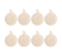 FONDOTIN 8pcs Facial Scrub Pads Skin Smoothing Gentle Exfoliator Face Cleaning Scrubber for Women Men Spa Massage Use as Shower Exfoliator