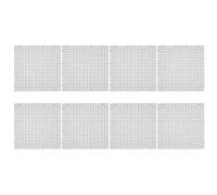 FONDOTIN 8pcs Fish Tank Isolation Boards 30x30cm Black Plastic Aquarium Divider Grid Panel with 0.39 Inch Holes for Substrate Separation and Bottom Filter Tray in Aquatic Breeding