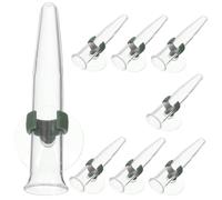 FONDOTIN 8pcs Flower Nutrition Tubes with Suction Cups Culture Tubes for Floral Fresh-keeping Water Holder Flowers Arrangement Supplies for Florists and Craft Lovers