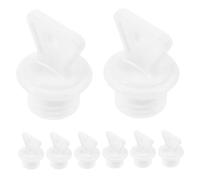 FONDOTIN 8pcs Leakproof Hot Water Bag Stoppers Small Plastic Reusable Sealing Caps Replacement Plugs for Hot Water Bottles Women Portable Accessories