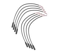 FONDOTIN 8Pcs Mono Female Jack Audio Cable for Headset Wire Speaker Repair Cord with Interference Design Compatible with Microphone Headphone Earphone