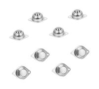 FONDOTIN 8pcs Nylon and Carbon Steel Ball Transfer Caster Wheels for Furniture Cabinet Appliance Moving and Transferring with High Hardness and Roller Balls