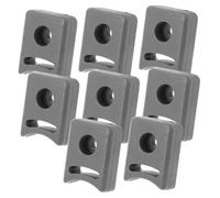 FONDOTIN 8pcs Sliding Door Guide Bumper with Screws Collision Shower Door Stopper Rounded Edge Design Easy Installation