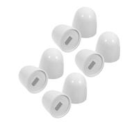 FONDOTIN 8PCS Toilet Bolt Covers Plastic Sturdy Replacement Caps Easy Installation Bathroom Hardware Accessories for Home Hotel Public Restrooms
