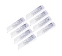 FONDOTIN 8pcs Transparent Furniture Leveling Shims PVC Anti-Slip Door Stop Chair Table Pads Stackable Height for Home Use