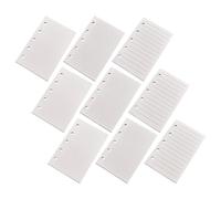 FONDOTIN 9pcs M5 Loose Leaf Notebook Paper Refills with 5 Holes - Blank, Grid, and Lined Daolin Paper Inserts, 40 Sheets Per Book, Binder Insert Refill for Planner and Journal Use