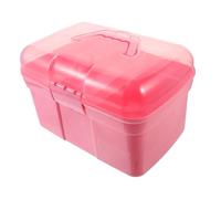 FONDOTIN Abs Storage Box Hanging Toiletry Bag Large Capacity Makeup Case Organizer for Cosmetics