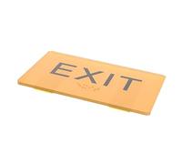FONDOTIN Acrylic Braille Exit Sign Outdoor Blinder Sign for Visually Impaired Enhances Safety Communication Tool for Malls Public Spaces