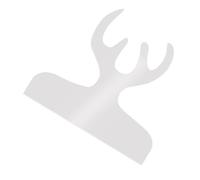 FONDOTIN Acrylic Cutting Board Handle Template Transparent Charcuterie DIY Guide Tool for Precise Chopping Board Edges and Easy Handle Tracing in Kitchen Craftsmanship