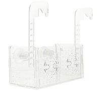 FONDOTIN Acrylic Fish Breeding Box for Aquarium with Dual Compartments and Lid Fish Nursery Isolation Tank and Improving Survival Rates