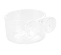 FONDOTIN Acrylic Fish Food Feeder Bowl with Suction Cup, Multi-function Worm Container for Aquarium, Fish Tank Feeding Holder Suitable for Shrimp and Aquatic Plants