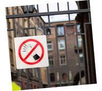 FONDOTIN Acrylic No Knocking Doorplate Clear Bold Lettering Wall Sign Warning for Office Home Protection