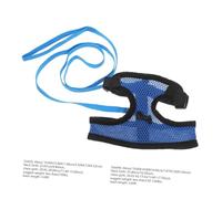 FONDOTIN Adjustable Breathable Chicken Mesh Leash with Adorable Rooster Costume Bow for Outdoor Walks and Parties Comfortable Blue for Hens and Small Poultry Random Color