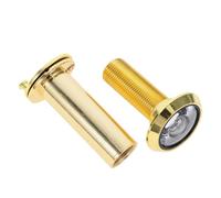 FONDOTIN Adjustable Door Viewer Peephole with Clear Glass for Front Door Security Privacy Protection Anti-peep Design Fits Thickness Replacement for Home Safety