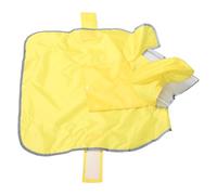 FONDOTIN Adjustable Pet Raincoat for Large Dogs Reflective Dog Rain Poncho Hood for Rainy Day Outdoor Walks