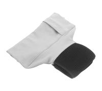 FONDOTIN Adjustable Running Phone Leg Band, Grey Elastic Sports Phone Pouch with Hook and Loop Strap, Compatible with 5.5-7.5 Inch Smartphones, Lightweight Calf Bag for Jogging Fitness and