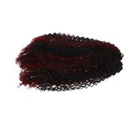 FONDOTIN Afro Curly Ponytail Hair Extensions Long Synthetic Drawstring Ponytail with Gradient Color Layers for Women and Voluminous Stylish Afro Puff Hairpiece Easy Maintenance High