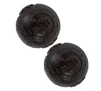 FONDOTIN Agarwood Baoding Hand Exercise Balls 1 Pair - Portable Hand Grip Strengthening Massage Spheres for Seniors Finger Training and Stress Relief Indoor Outdoor