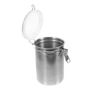FONDOTIN Airtight Stainless Steel Canister for Kitchen Storage Small Metal Container with Versatile Reusable Tea Leaf and Coffee Bean Storage Jar Farmhouse Food Preservation