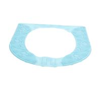 FONDOTIN All Seasons Silicone Toilet Seat Cushion Skin Friendly Supple Skid Mat with Detachable Design Lightweight Portable Raised Pad for Household Bathroom Use