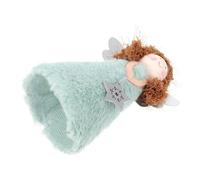 FONDOTIN Angel Xmas Tree Topper Ornament Blue Plush Angel Pendant Pretty Desktop Decoration Adds Festive Atmosphere Easily Placed On Christmas Treetop