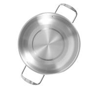 FONDOTIN Anti-Spill Pan Seafood Pot Microwave Pots Ramen Noodles Soup Steel Noodle Ramen Bowl Kitchen Stainless Steel 201 Stainless Silver
